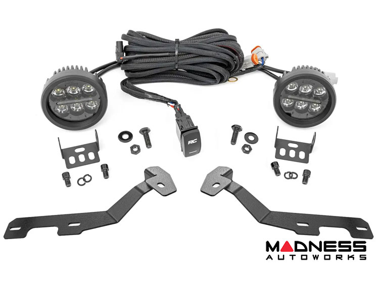 Dodge Ram 1500 Lighting Upgrade - Ditch Light Kit - 3in Round w/ Amber DRL